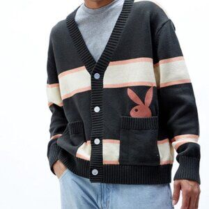 Playboy by PacSun Striped Cardigan Sweater